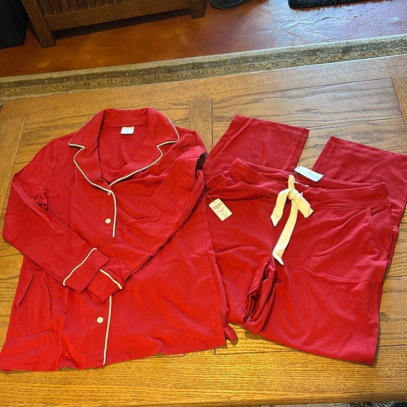 NWT Soma Embraceable Long Sleeve Pajama Set ~ Home At Last ~ SMALL - Picture 7 of 8